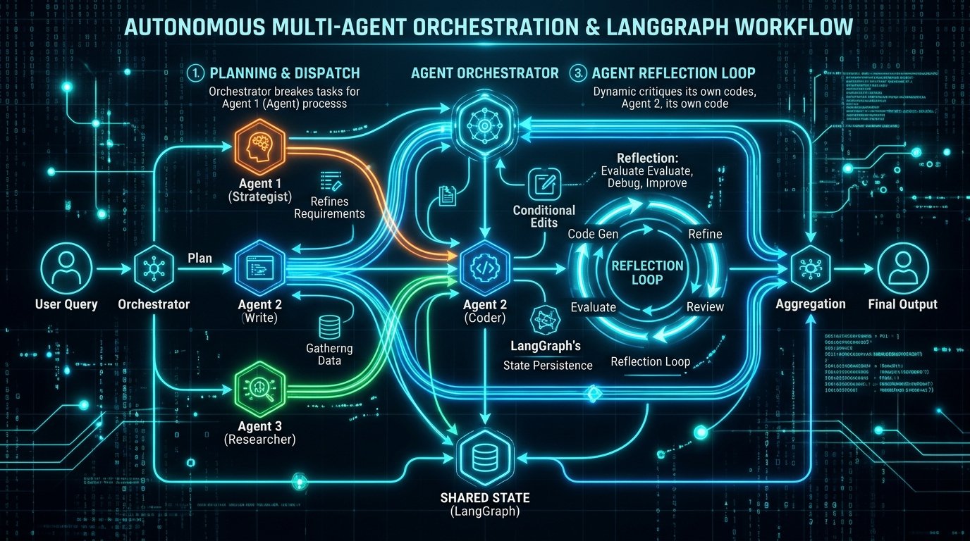 Autonomous Multi-Agent Orchestration and LangGraph State Machine Workflow