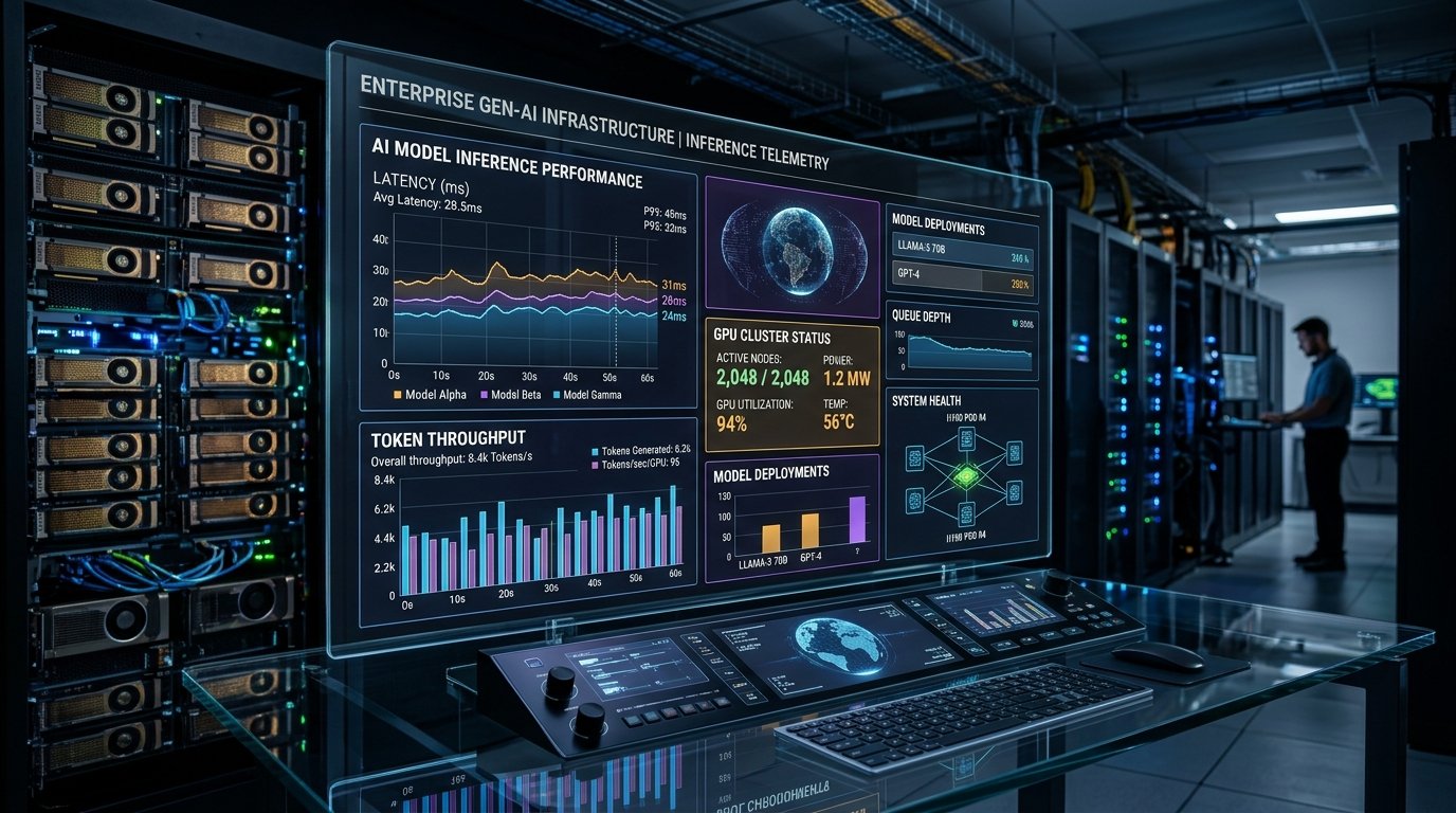 High Performance Enterprise GPU Cluster and Inference Telemetry Console