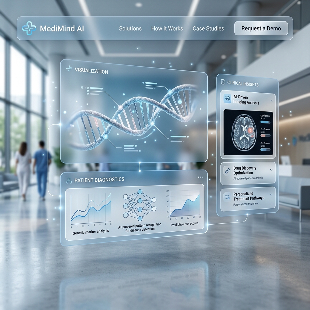 Premium Healthcare AI Illustration